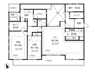 tesoro麻布笄町【2階】の間取り