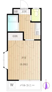 レジデンス若宮【1階】の間取り
