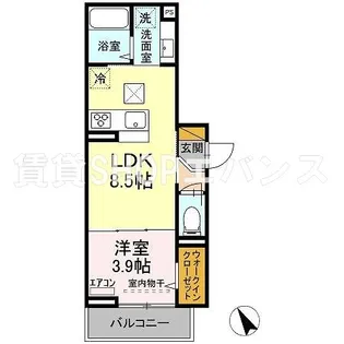 フェリス【3階】の間取り