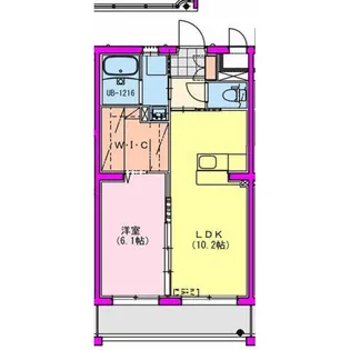 M10みまた【1階】の間取り
