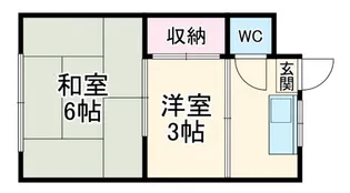 石井荘【1階】の間取り
