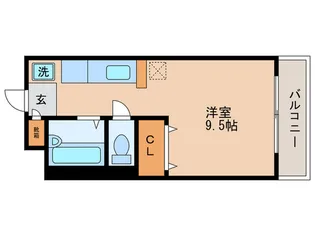 リカレント草津【1階】の間取り