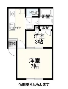 コーポロバ【1階】の間取り