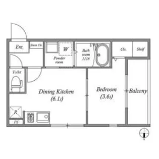メゾン西月光【2階】の間取り
