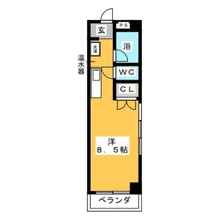 豊田メモリアルハイツ【2階】の間取り