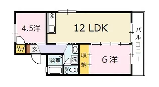 エクセル津川 A【2階】の間取り