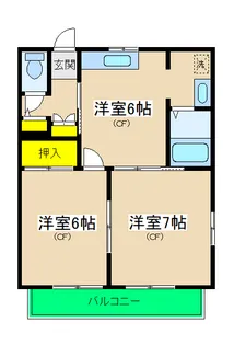 コーポアネスト【1階】の間取り