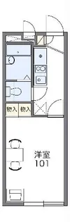 レオパレスツインヴィラB【3階】の間取り