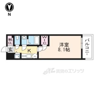 エスリード京都梅小路【4階】の間取り
