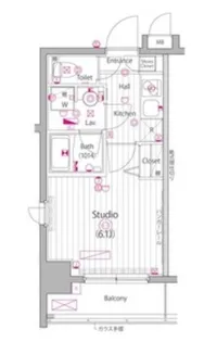 ガーラ・グランディ池袋【6階】の間取り