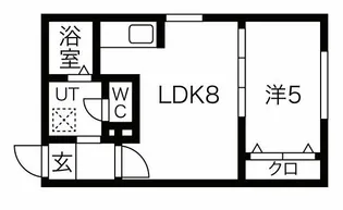 クリスタルN9【2階】の間取り