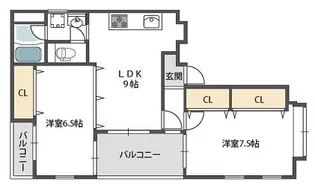 LeePLAZAII【5階】の間取り