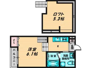 Y&Mアルタイル花園本町【2階】の間取り
