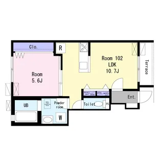 EVER LIFE大久保II【1階】の間取り