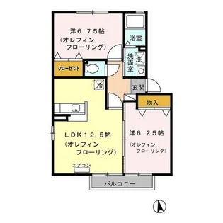 アベニール【2階】の間取り