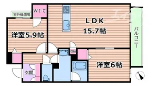 カヴァリエーレ【2階】の間取り