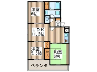 サンフィ-ルド松戸の間取り