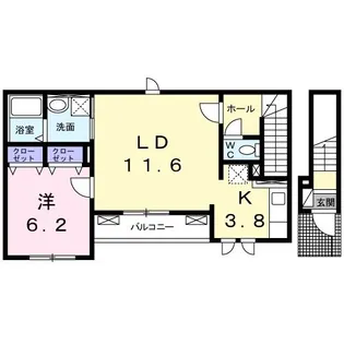 リュウ ドゥ デタント【2階】の間取り