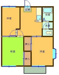 グランデュール横尾【2階】の間取り
