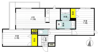 ラ・ナチュール千里丘【2階】の間取り