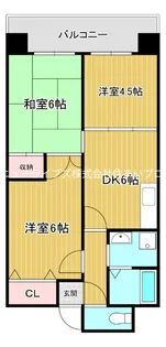 グランドヴィラ香里【6階】の間取り