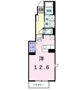 カーサ ボナーリオ【1階】の間取り