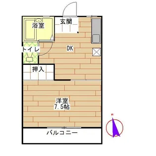 コーポ舟山II【1階】の間取り