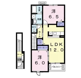 メゾン・ド・プロムナードI【2階】の間取り