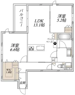 ヘーベルメゾン アトル【3階】の間取り