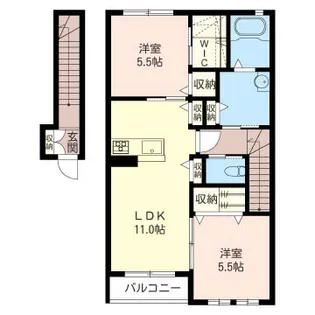 ファミーユC【2階】の間取り