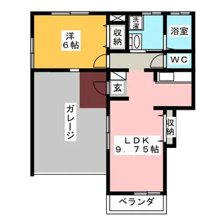 グランデプエンテ【1階】の間取り