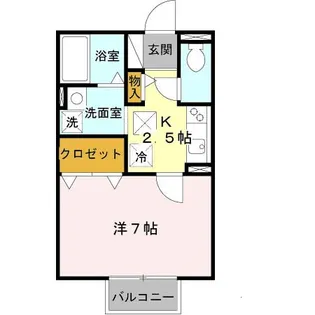 サンクレール志紀【1階】の間取り