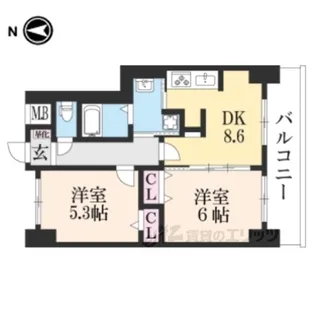 アーティス【5階】の間取り