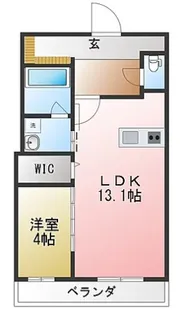 リバブル富士見台【4階】の間取り