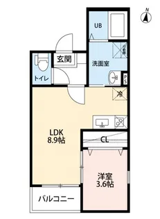 アヴニール金山(アヴニールカナヤマ)【3階】の間取り