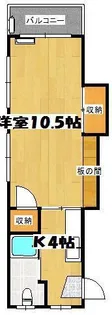 安楽ビル【3階】の間取り