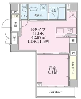 Chocona【3階】の間取り