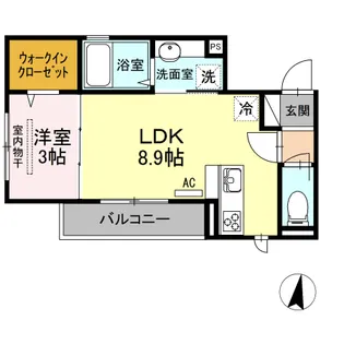 セジュール広島萬象園【2階】の間取り
