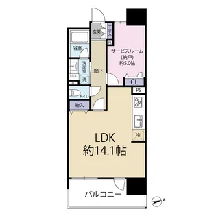 エスリード八尾駅前ザ・フロント(0006004)【11階】の間取り