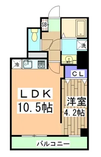 モンドール西院【6階】の間取り