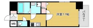 エスリード北浜EAST【3階】の間取り
