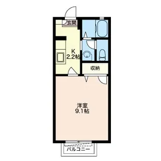 メルベーユ【1階】の間取り