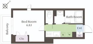 リエラ南馬込【3階】の間取り