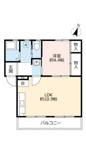 UR中登美第三【3階】の間取り