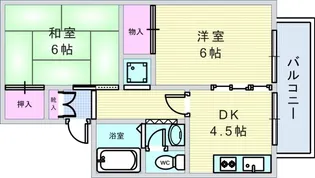 メゾン・フルール【1階】の間取り