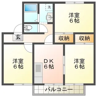 M’sハイム A【1階】の間取り