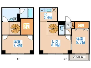 シャイニングドリーム八軒の間取り