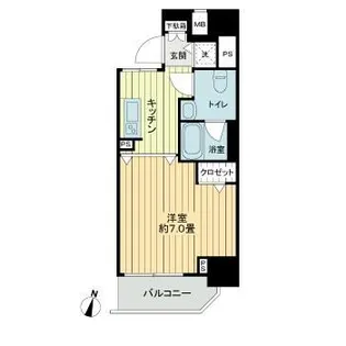 フィットエル仙台一番町【9階】の間取り