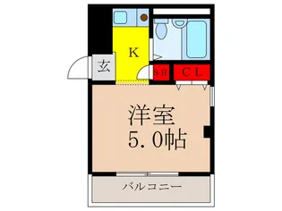 エトルリア竹田【3階】の間取り
