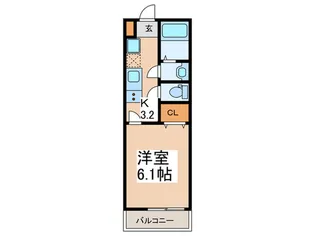 サンウエストすすき野【3階】の間取り